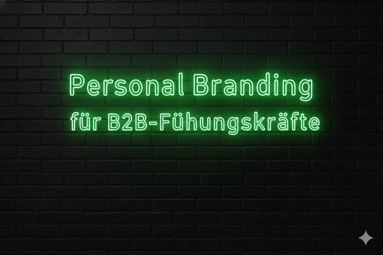 Why personal branding is no longer a „nice-to-have“ for B2B executives